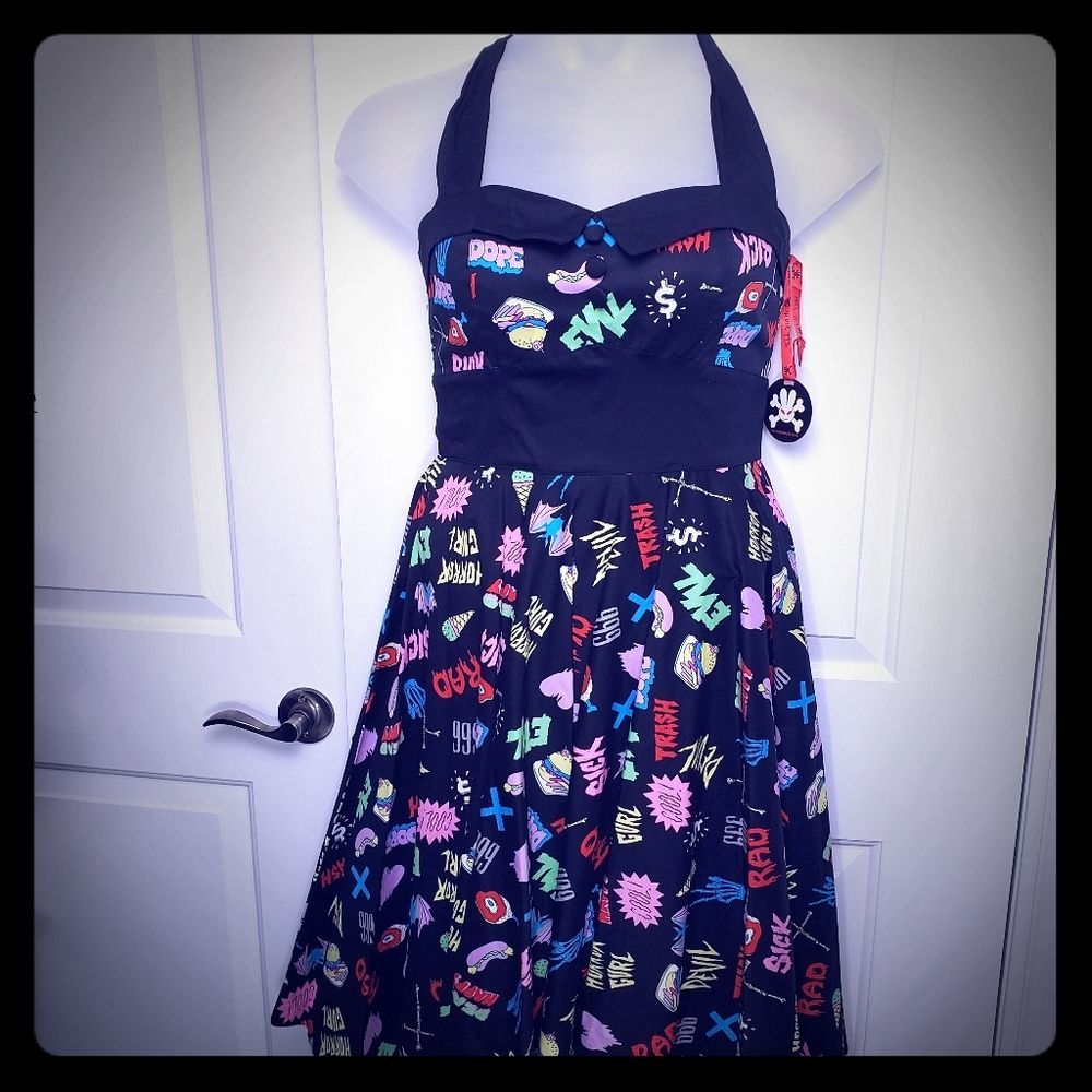 Hell Bunny Evil Horror Girl Dress   XS, Small - Picture 3 of 6